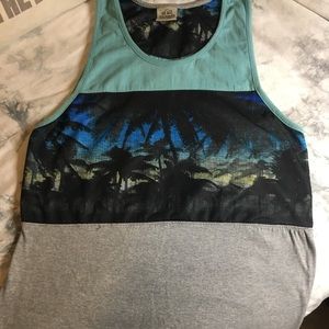 Men’s Blue & Gray Tank Top
